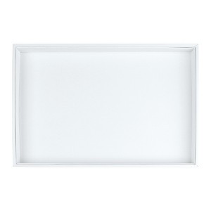 Unique Bargains PU Leather White Jewelry Trays with Removable Dividers - 1 of 4
