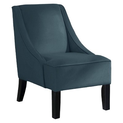Swoop Chair Velvet Overcast - Threshold&#8482;