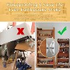 Furniture Anchors (10 Pack) for Baby Proofing, Furniture Straps Anti Tip Furniture Anchor Securing 400 lbs - 2 of 4