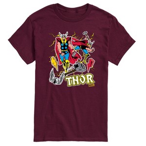 Men's - Marvel - Thor Stickers Style Short Sleeve Graphic T-Shirt - 1 of 4