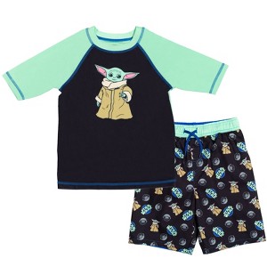 Star Wars The Child Rash Guard and Swim Trunks Outfit Set Little Kid to Big Kid - 1 of 4