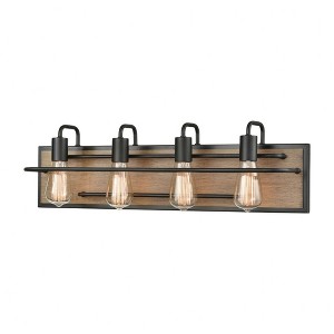 Elk Home Copley 4 - Light Vanity in  Matte Black/Aspen - 1 of 3