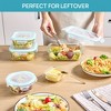 Vtopmart 10 pcs Glass Food Storage Containers with Lids,Leak Proof, Airtight Glass Lunch Bento Boxes for Microwave, Oven, Freezer And Dishwasher - 2 of 4