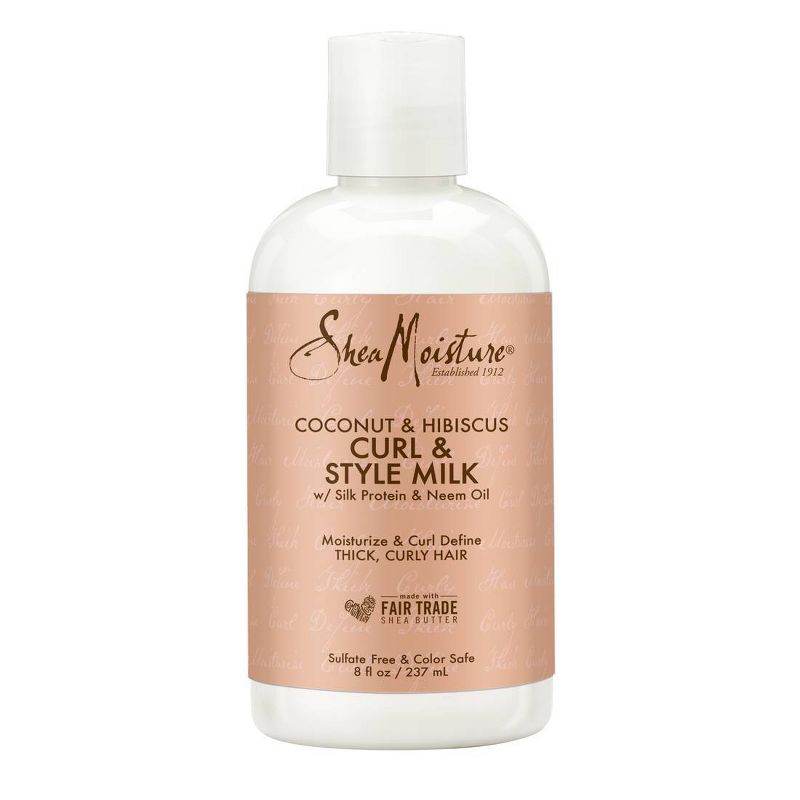 SheaMoisture Coconut &#38; Hibiscus Curl &#38; Style Milk For Thick Curly Hair - 8 fl oz, 4 of 11
