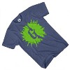 Boys Goosebumps Horror Mask Shirt - Goosebumps Monsters and Zombies R.L. Stine T-Shirt (Denim Heather, X-Small) - 3 of 4