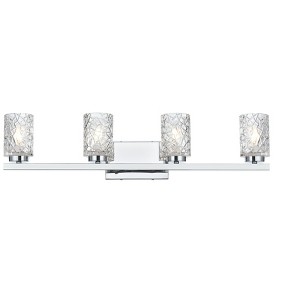 Elegant Lighting Cassie 31 inch Wall Sconce in Chrome - 1 of 4
