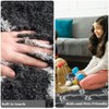Plush Fuzzy Rugs Ultra Soft Fluffy Furry Rugs Non Slip Non Shedding Rug Soft and Cozy Plush Large Carpet for Bedroom Living Room Teens Dorm - 4 of 4