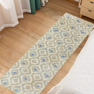 Modern Abstract Area Rug with Non Slip Backing Low Pile Ultra Soft Floor Carpet Non Shedding Stain Resistant Rug for Living Room, Bedroom Dining Room