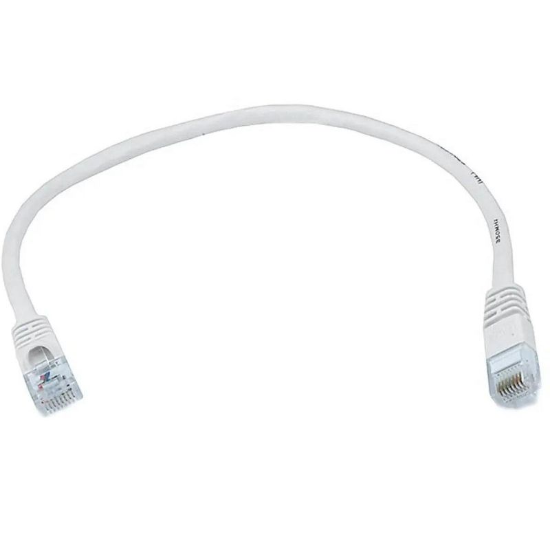 Monoprice Cat5e Ethernet Patch Cable - 1 Feet - White | Network Internet Cord - RJ45, Stranded, 350Mhz, UTP, Pure Bare Copper Wire, 24AWG, 3 of 5