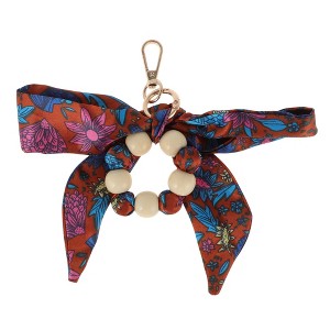 Unique Bargains Bow Wooden Beads Bag Charm 1 Pc - 1 of 4