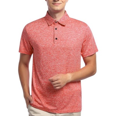 Mens Golf Shirt Moisture Wicking Quick-Dry Short Sleeve Casual Polo Shirts for Men