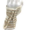 OTC Wrist Splint, Cock-Up Lacing, Canvas, White, Left - 3 of 4