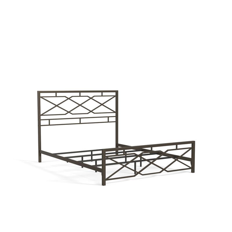 eLuxury Modern Industrial Metal Alpine Bed Frame, 1 of 10