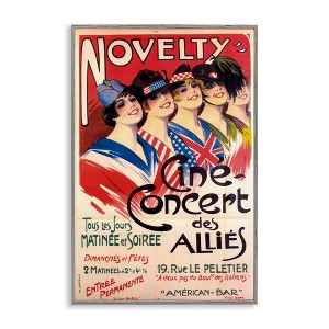 Stupell Industries Vintage Novelty Concert Black Framed Giclee Art - 1 of 4