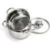 Norpro 1-Quart Stainless Steel Mini Steamer Cooker, 3 Piece Set - 2 of 4