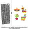 Big Dot of Happiness Pinata Party - Paper Straw Decor - Colorful Fiesta Striped Decorative Straws - Set of 24 - 3 of 4