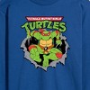 Men's - Teenage Mutant Ninja Turtles - Raphael Breaking Through Shirt Long Sleeve Graphic T-Shirt - 2 of 4