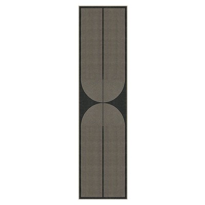 Lahome Modern Rainbow Jute Washable Outdoor Area Rug-Soft, Durable Carpet for Patio, Garden, or Balcony