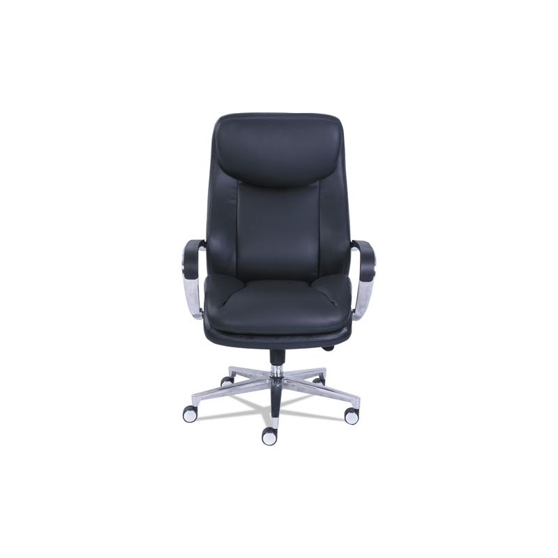 La-Z-Boy Commercial 2000 Big/Tall Executive Chair, Supports Up to 400 lb, 20.5" to 23.5" Seat Height, Black Seat/Back, Silver Base, 2 of 8