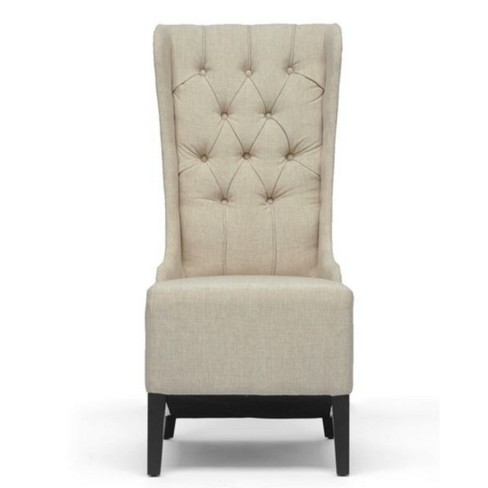 Vincent Linen Modern Accent Chair Beige Baxton Studio Target