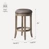 Maven Lane Eva Kitchen Counter Stool with Faux Leather 26" - 2 of 4