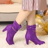 Perphy Women's Round Toe Platform Block Heels Mid-Calf Boots - 2 of 4