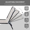 PAGED Folding Chaise Lounge Portable Lounge Chair Outdoor with 4-Position Reclining Back for Camping, Beach, Party, Picnics, Patio - 4 of 4