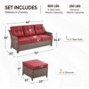 Gymojoy Outdoor Sofa Couch 3 Seater Sofa Deep Seat Sofa - 3 of 4