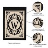 Evergreen Flag Cambridge Chic Letter W Monogram Applique Garden Flag - 12.5" Wide x 18" High - 4 of 4