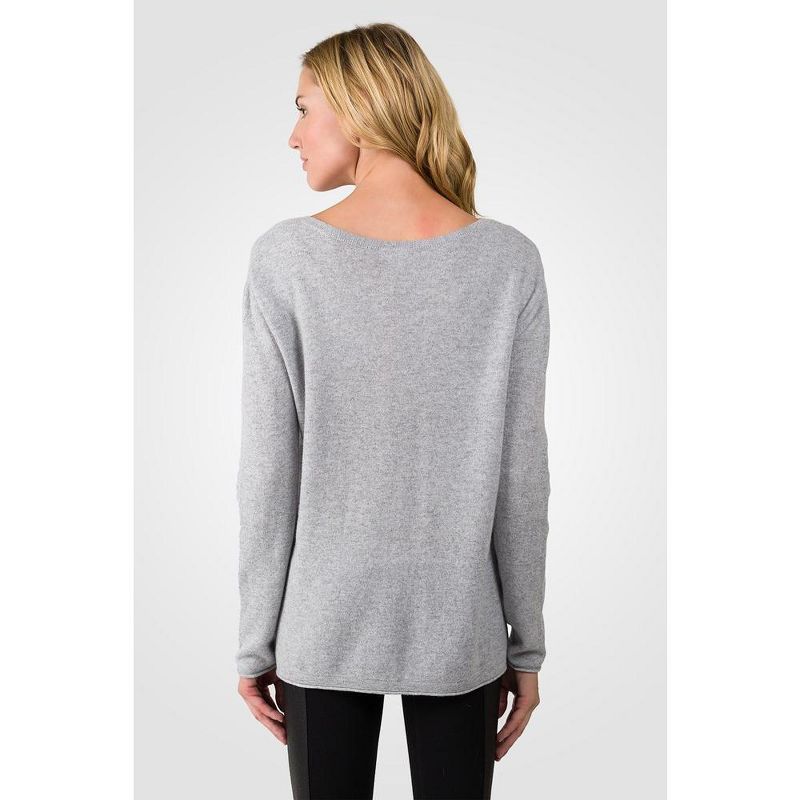 J CASHMERE Women's 100% Cashmere Dolman Sleeve Pullover High Low Sweater, 2 of 6