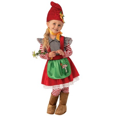 Rubie's Girls' Garden Gnome Halloween Costume Small : Target