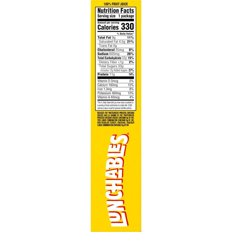 Lunchables Turkey &#38; Reduced Fat Cheddar Cheese Cracker Stackers - 9.2oz, 3 of 14
