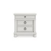 Signature Design by Ashley Greddinton 3-Drawer Nightstand with USB Ports and Outlets, Antique White - 4 of 4
