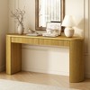 Okak 58.2IN Console Table with Adjustable Arched Sturdy Legs, Entryway Table with Large Top and Dual Drawers, Accent Table for Living Room - 2 of 4