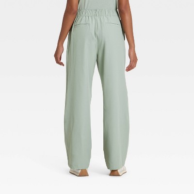 Women’s Active Light Woven High-Rise Trouser Pants – All In Motion