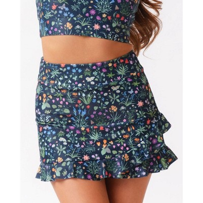 Forage Floral Ruffle Skirt w/ Bottoms