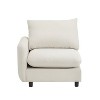 Christopher Knight Home Acker 3 Pieces Modern Upholstered Sectional Sofa Set, White - 4 of 4