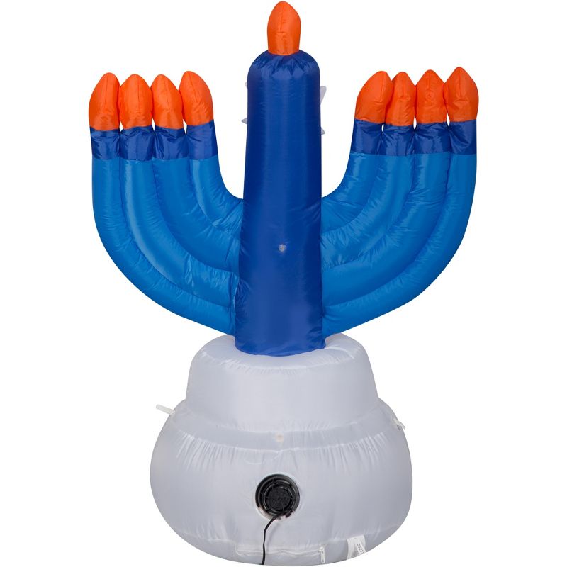 Gemmy Airblown Inflatable Outdoor Hanukkah Candles, 3.5 ft Tall, Multicolored, 5 of 7