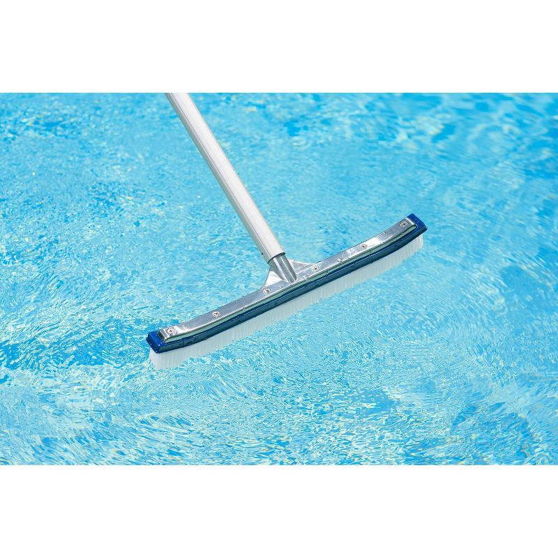 Poolmaster Classic 18&#39;&#39; Aluminum Back Swimming Pool Brush for Inground and Above Ground Pools, 2 of 9
