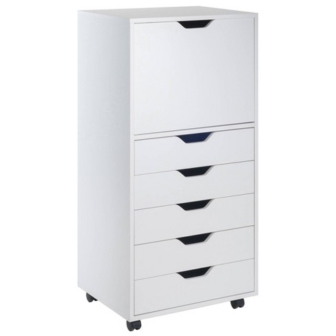 Winsome Halifax 7 drawer Storage Cart Easily Accessible Storage