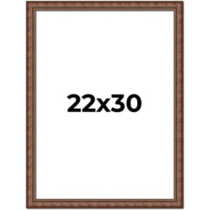 PosterPalooza | 22x30 Modern Bamboo Picture Frame, UV Acrylic, 5 Finishes - 1 of 4