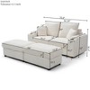 XIYUYEU 111.5" L Shape Sectional Couch Sleeper Sofa - 3 of 4