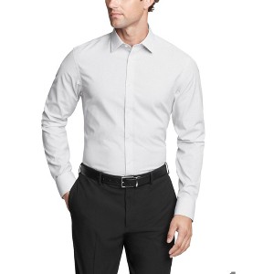 Calvin Klein Mens Refined Cotton Button Down Dress Shirt - 1 of 1