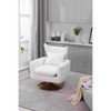 CAVINAS Linen Upholstered Swivel Accent Chair with Wood Frame,Classic Swivel Chair for Bedroom,Reading Room - 4 of 4