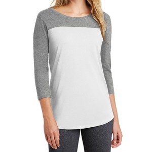 Mafoose Women's Juniors Rally 3/4-Sleeve Cotton T-Shirts - 1 of 4