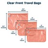 Tiny Twinkle 3-Pack Airline Compliant Travel Bags with Zipper Closure, Clear Front Pouch, Diaper Bag, Toiletry/Cosmetics Organizer - 4 of 4