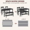 Dining Table Set for 4, Kitchen Table Set with 2 Chairs and Bench, Dining Room Table Sets for Small Space - 4 of 4
