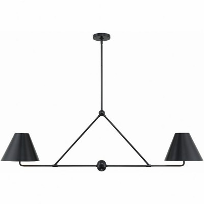 Crystorama Lighting Xavier 4 - Light Chandelier in  Matte Black