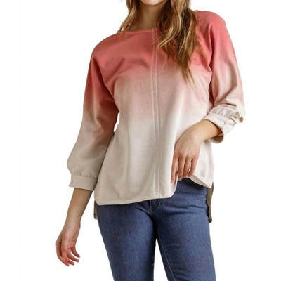 Women's Ombre Raglan Top - umgee