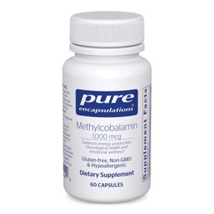 Pure Encapsulations Methylcobalamin 1,000 mcg - Vitamin B12 Supplement to Support Memory & Nerve Health - Premium Vitamin B12 Capsules - 1 of 4